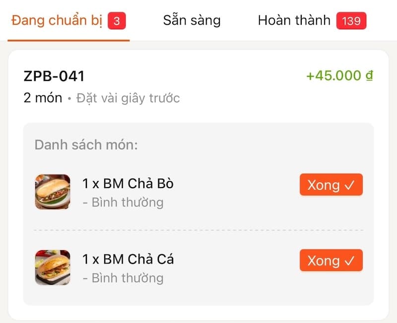 Orders sync